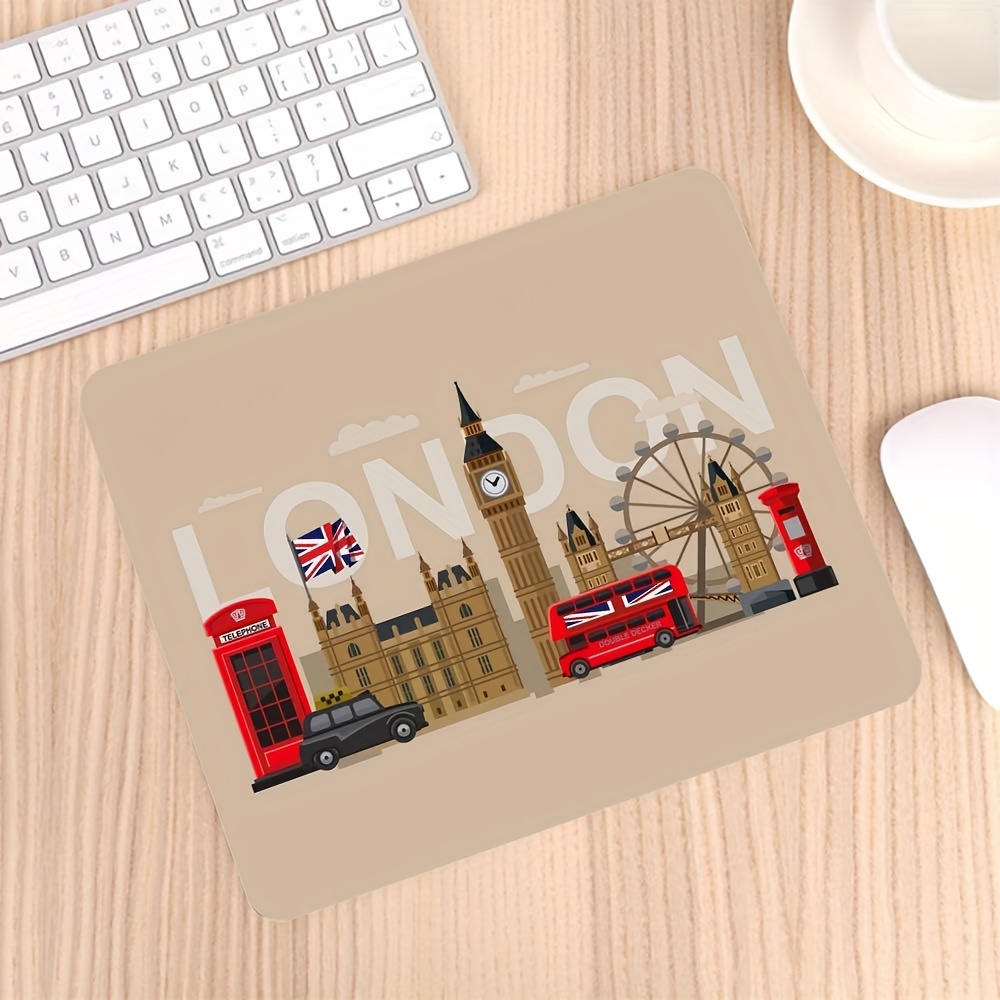 Gaming Accessories London - 런던 랜드마크 고무 마우스 패드 컴퓨터