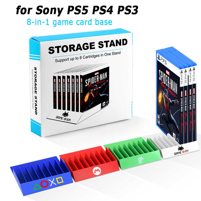 Gaming Accessories Box - PS5 게임 카드 베이스 브래킷 8-in-1,