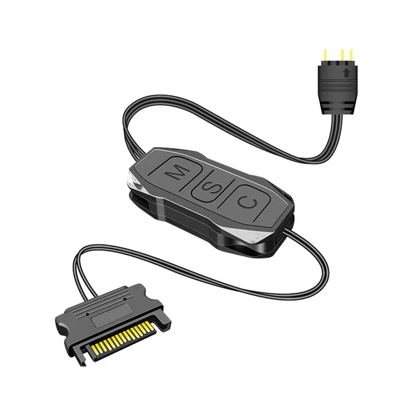 Fan Hub Rgb Controller - ARGB Led 컨트롤러 5V 3pin-SATA 전원