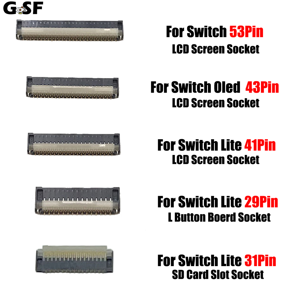 5PCS 새로운 LCD 화면 FPC 리본 케이블 소켓  - Japanese Gaming Accessories 리뷰 및 가격
