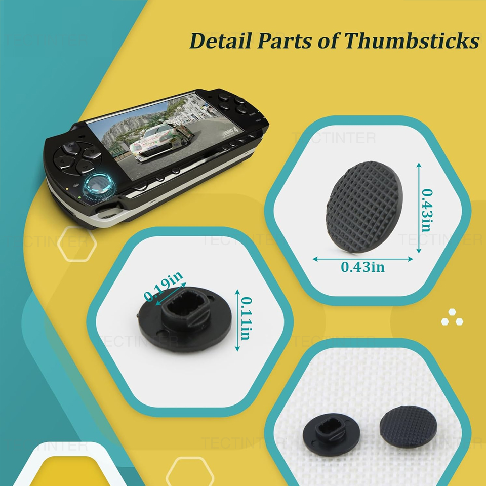 PSP 1000 콘솔용 3D 아날로그 조이스틱 썸스틱  - Gaming Accessories Repair 리뷰 및 가격