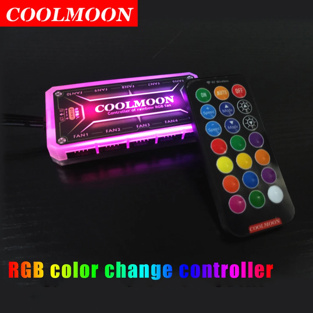COOLMOON RGB 컨트롤러 12V 5A 6Pin  - Fan Hub Rgb Controller 리뷰 및 가격