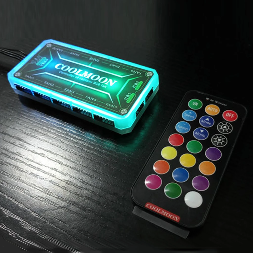 COOLMOON RGB 컨트롤러 12V 5A 6Pin  - Fan Hub Rgb Controller 리뷰 및 가격