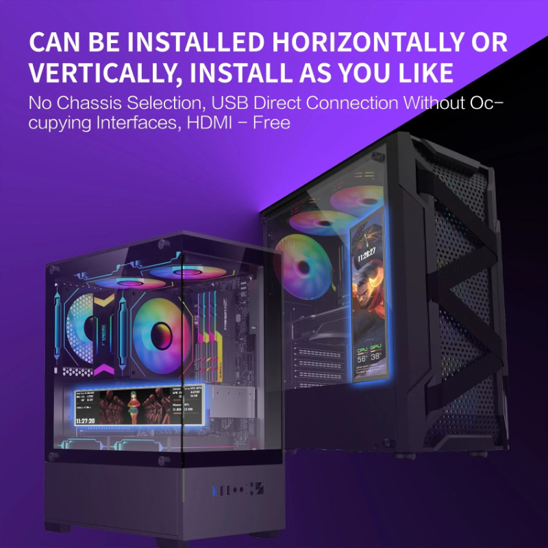 미라박스 D92 섀시 보조 화면 CPU 온도 표시 컴퓨 - Video Gaming Accessories 리뷰 및 가격