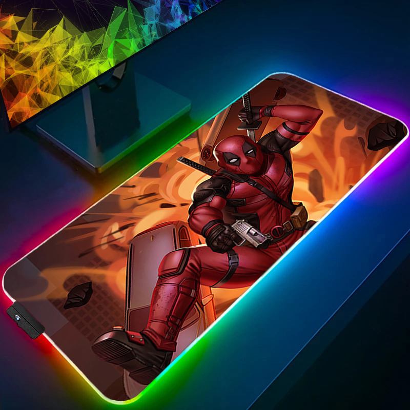 LED 마우스 패드 게임용 백라이트 락 엣지 애니메이션 - Video Gaming Accessories 리뷰 및 가격