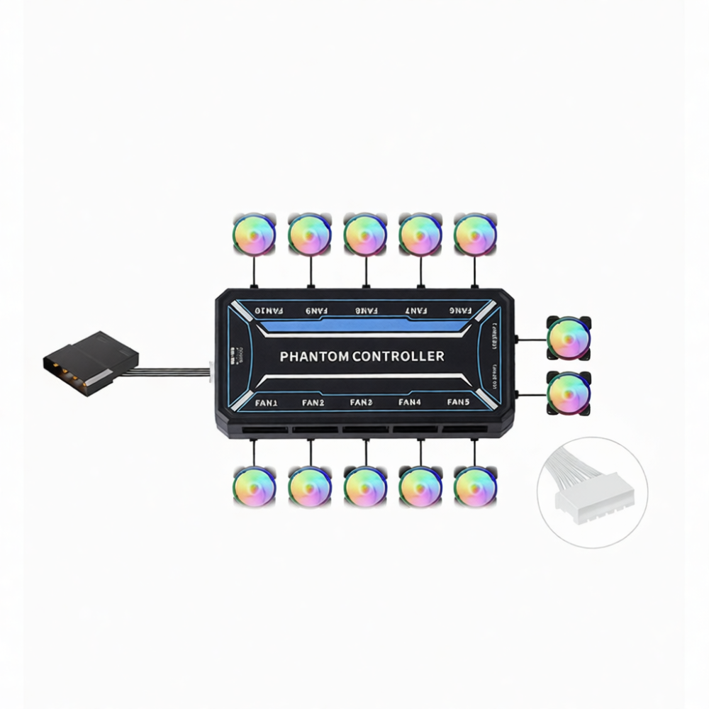 컴퓨터 냉각 팬 허브 원격 제어 6핀 RGB 조명 컨트 - Fan Hub Rgb Controller 리뷰 및 가격