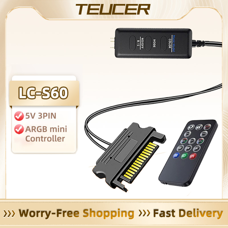 TEUCER LC-S60 ARGB 컨트롤러 케이블 PC - Fan Hub Rgb Controller 리뷰 및 가격