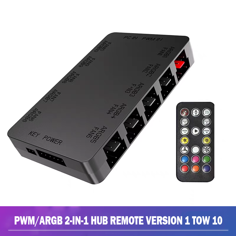 컴퓨터 하드웨어 2-in-1 ARGB/PWM 허브용 무 - Fan Hub Rgb Controller 리뷰 및 가격