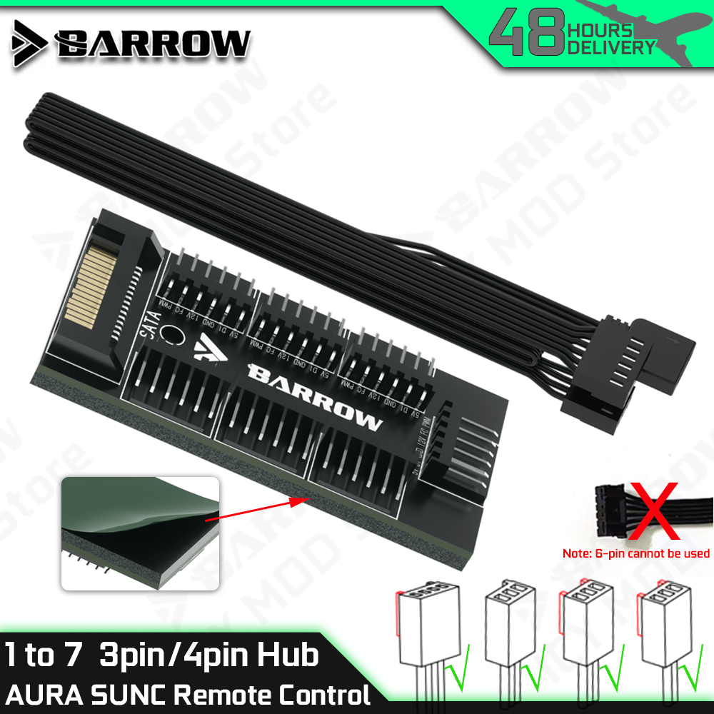 바로우 7포트 팬 컨트롤러 허브 풀 기능 RGB PC  - Fan Hub Rgb Controller 리뷰 및 가격