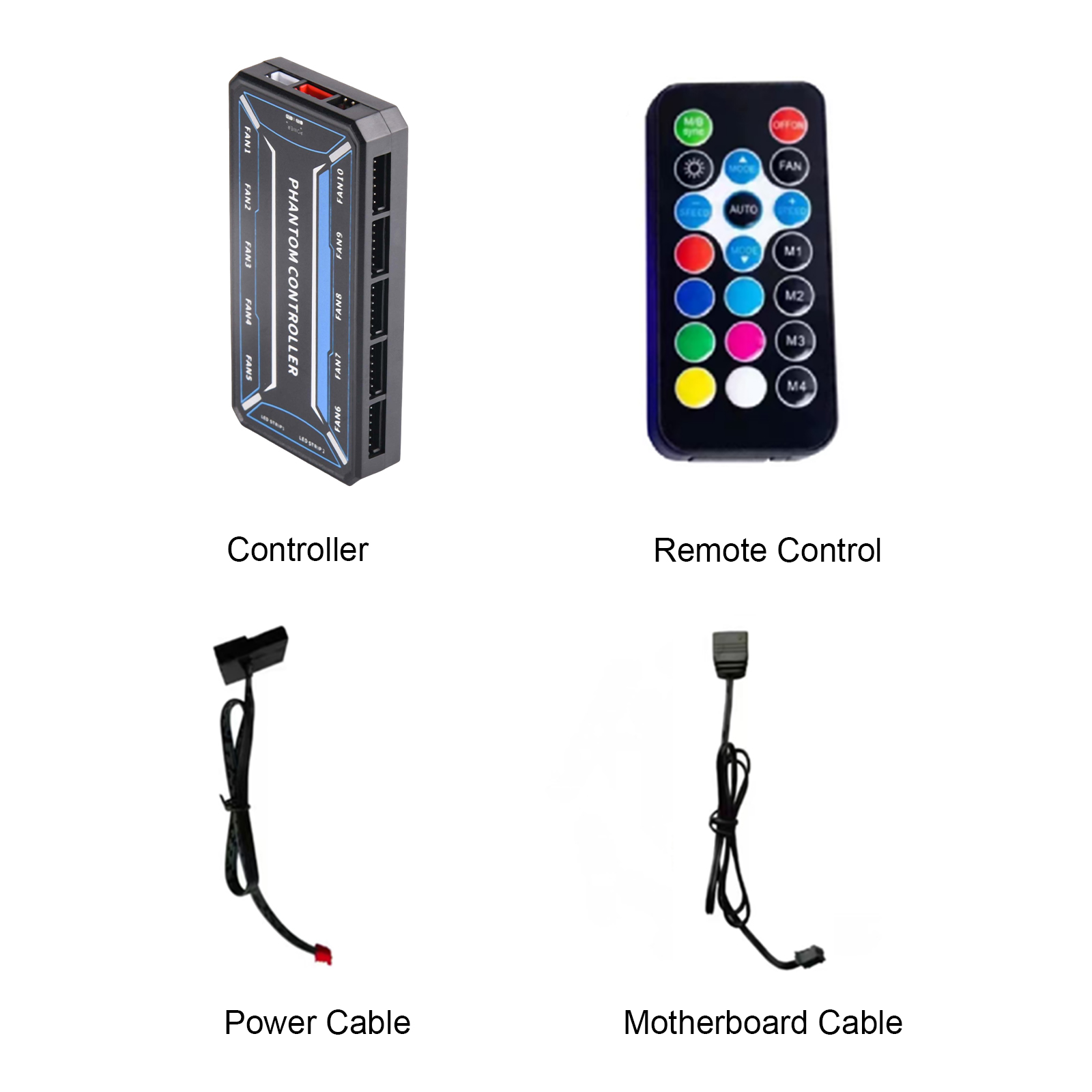 6핀 10포트 PC 케이스 팬 분배기 SATA 전원 공 - Fan Hub Rgb Controller 리뷰 및 가격