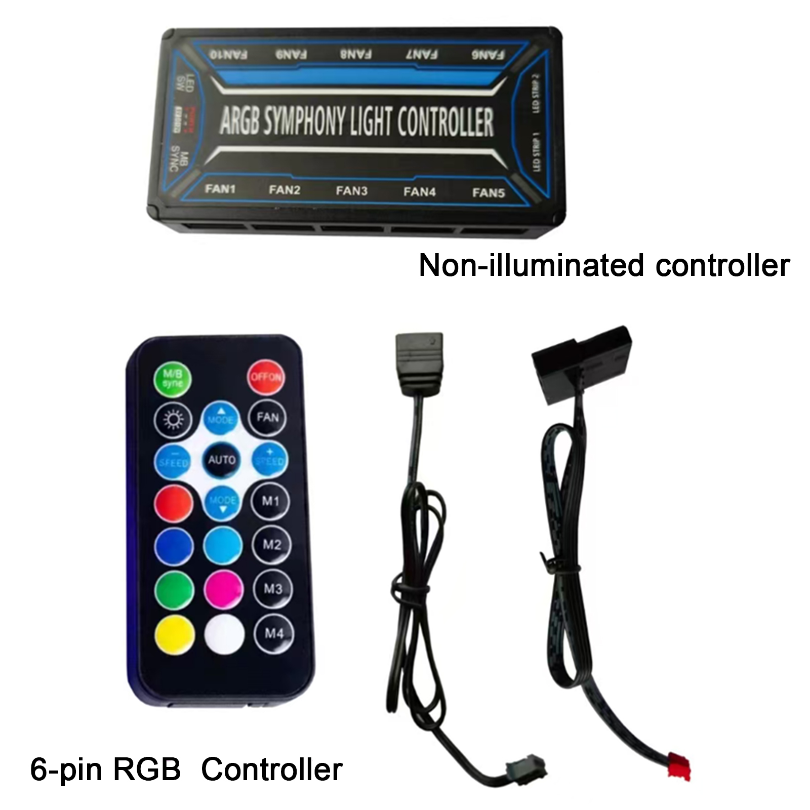 6핀 10포트 PC 케이스 팬 분배기 SATA 전원 공 - Fan Hub Rgb Controller 리뷰 및 가격