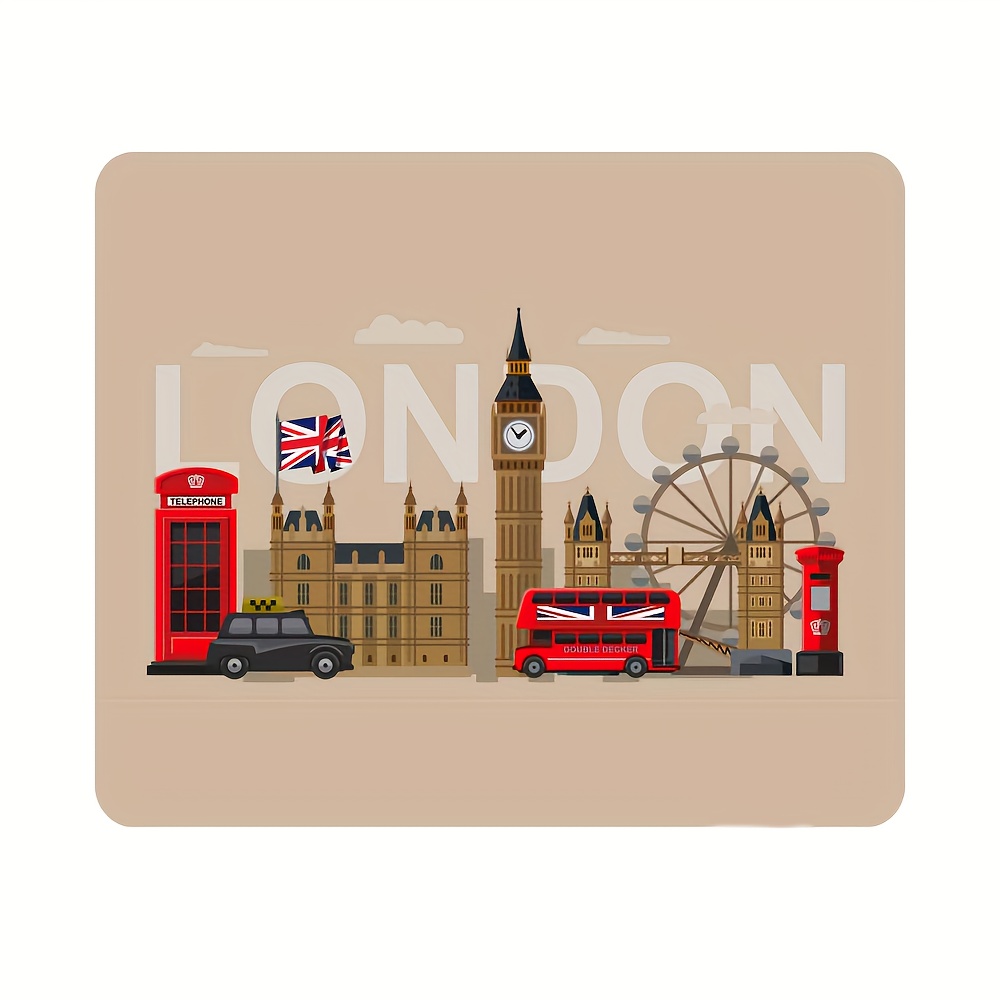 런던 랜드마크 고무 마우스 패드 미끄럼 방지 데스크 매 - Gaming Accessories London 리뷰 및 가격