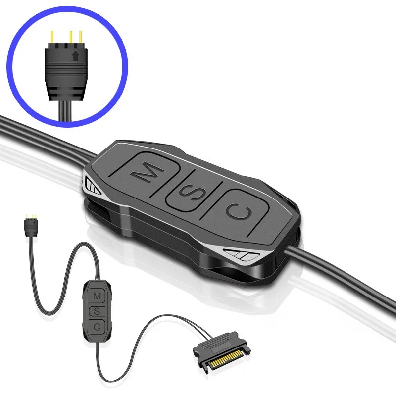 ARGB Led 컨트롤러 5V 3pin-SATA 전원  - Fan Hub Rgb Controller 리뷰 및 가격