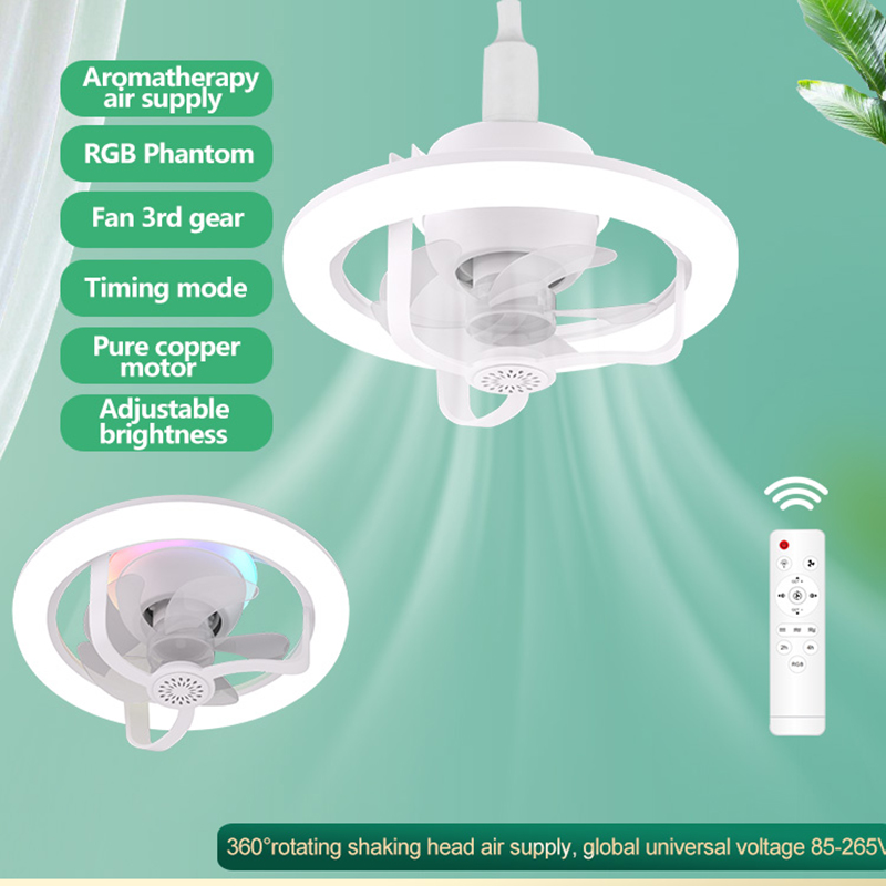 360 ° 회전식 E27 천장 선풍기 조명, 리모컨 R - Fan Hub Rgb Controller 리뷰 및 가격