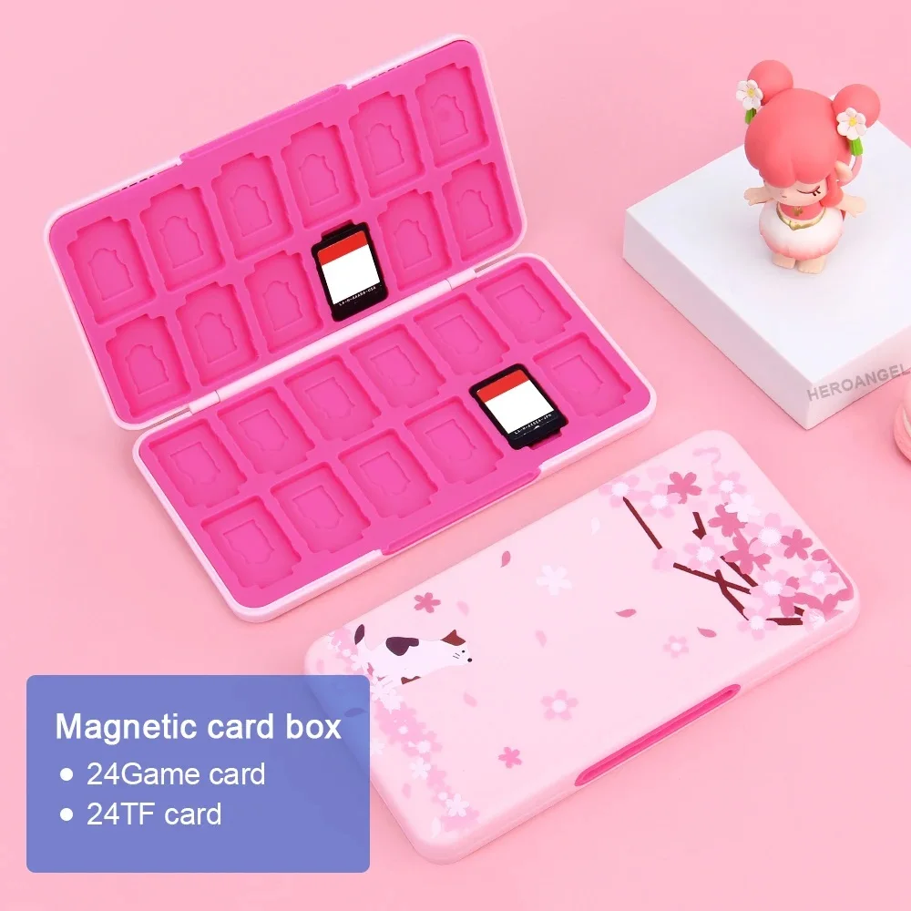 24 in 1 귀여운 자기 게임 카드 보관 케이스 NS - Gaming Accessories Box 리뷰 및 가격